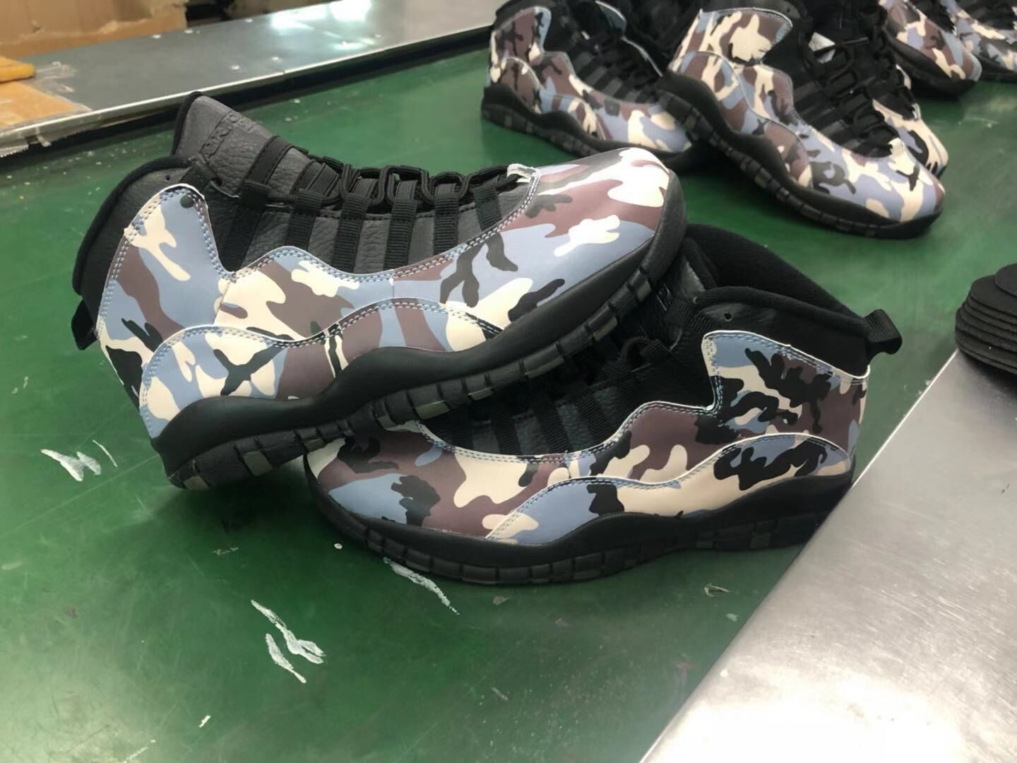 New Air Jordan 10 Retro Camo Army - Click Image to Close